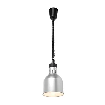 Hendi Höhenverstellbare Wärmelampe, zylinderförmig, Silber, 230 V / 0,25 kW, ø 175 x (H) 250 mm