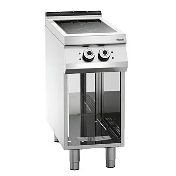 Bartscher 2-Felder Induktionsherd offener Unterbau