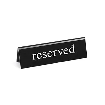Hendi Tischschild Reserviert, reserved, 130 x 30 x (H) 38 mm