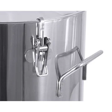 Contacto Behälter 3008 mit Deckel, Edelstahl, 25 l