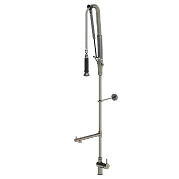 Echtermann TOP CLEAN Geschirrbrause Einhebel-Standbatterie mit Schwenkventil