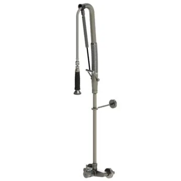 Echtermann TOP CLEAN Geschirrspülbrause Einhebel-Wandbatterie 1/2 Zoll Edelstahl, 1000mm