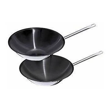 Contacto Wok Edelstahl, antihaft, rund, 5 l