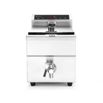 Hendi Induktionsfritteuse mit Ablasshahn - 8 l,  Grau, 230 V /3,5 kW, 290 x 619 x (H) 405 mm