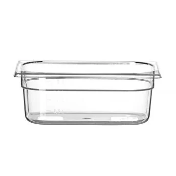 Hendi Gastronorm Behälter, GN 1/4, 2,8 L, Polykarbonat transparent, 265 x 162 x (H) 100 mm