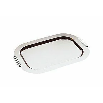 APS Tablett FINESSE verchromte Messing-Griffe 60x42 cm