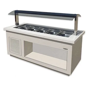 SARO Salatbar Premium Line SB-K230 weiß, für 6x 1/1 GN