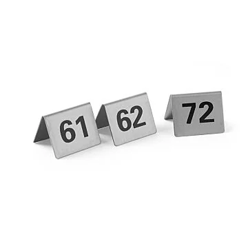 Hendi Tischnummern, Nummer 61 - 72, 50 x 35 x (H) 40 mm