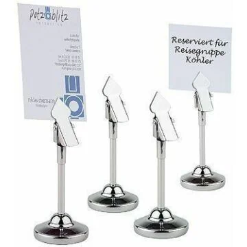 APS Tischkartenhalter Edelstahl 4er Set