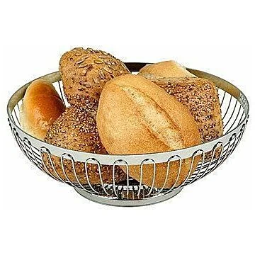APS Brot- und Obstkorb oval 20x15x6,5 cm Edelstahl
