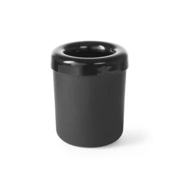 Hendi Tischabfallbehälter oder Besteckbehälter, Schwarz, ø 130 x (H) 160 mm