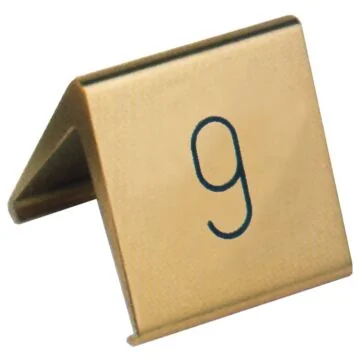 Contacto Tischnummernschild , goldfarbig