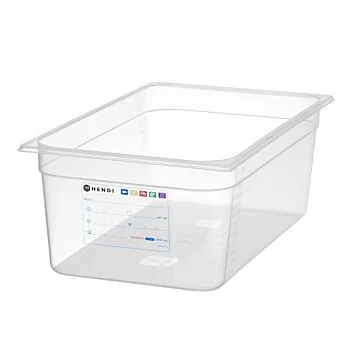 Hendi HACCP Aufbewahrungsbehälter, GN 1/1, 28 L, Transparent, 530 x 325 x (H) 200 mm