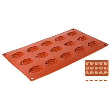 Contacto Silikon-Backmatte, Madeleine, 15 Formen