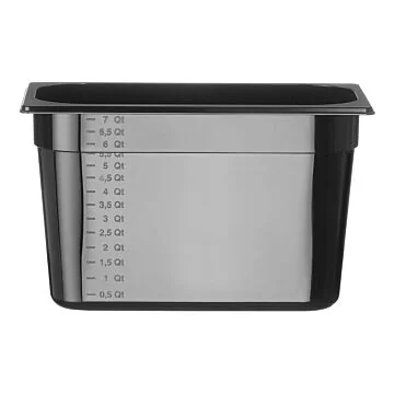 Hendi Gastronorm Behälter 1/3, GN 1/3, 7,8 L, Schwarz, 325 x 176 x (H) 200 mm