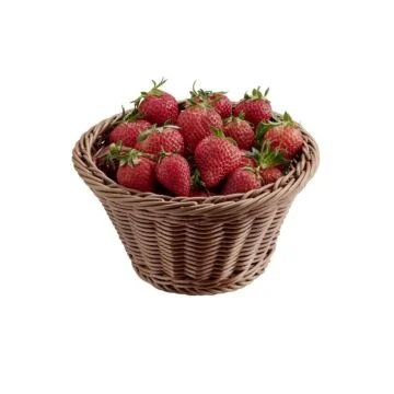 APS Brot- und Obstkorb rund 19x9 cm braun