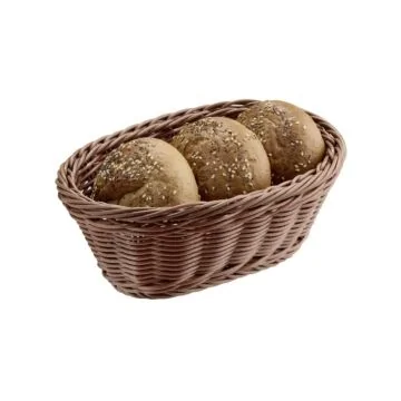 APS Brot- und Obstkorb oval 23x17x8,5 cm braun