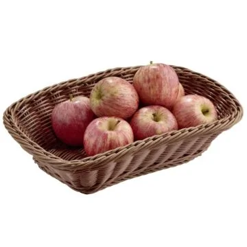 APS Brot- und Obstkorb rechteckig 31x21x8 cm braun