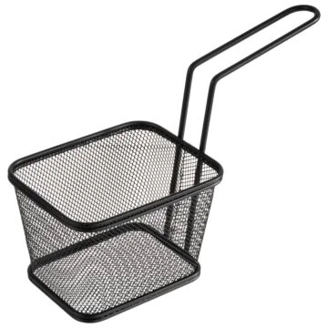 APS  SNACKHOLDER schwarzer Servier-Frittierkorb, 13 cm 