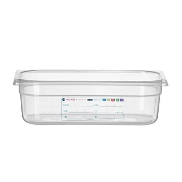 Hendi HACCP Aufbewahrungsbehälter GN 1/3, 4 L, Transparent, 325 x 176 x (H) 100 mm