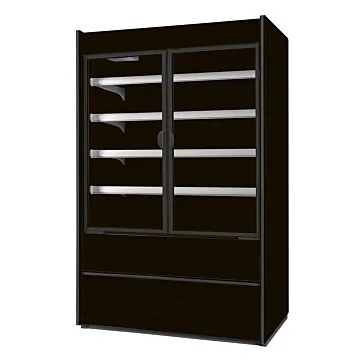 NordCap Wandkühlregal ALASKA 100 SLIM ENERGY DR BLACK