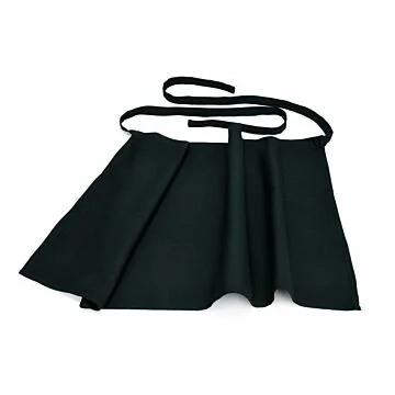 WAS Schürze 95 x 50 cm schwarz Baumwolle