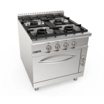 SARO Gasherd +Elektroofen 4 Brenner Modell LQ / CUG4NE