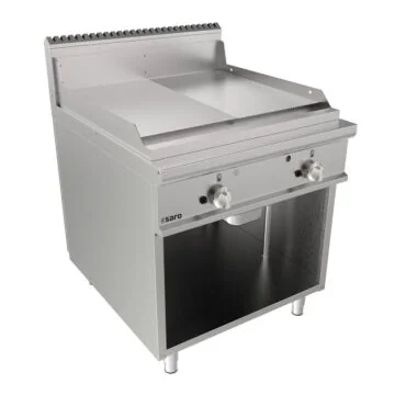SARO Gasgriddleplatte 800mm breit Standgerät 1/2+1/2 Mo