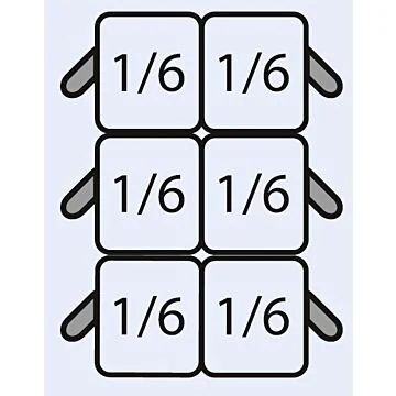 SARO  Nudelkorbset: 6 x 1/6 GN