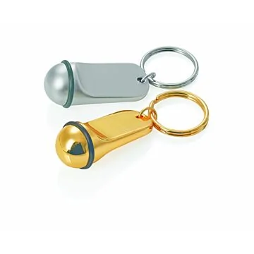 WAS 10 Schlüsselanhänger 5 cm goldfarben,Zinkguss