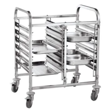 Hendi Transportwagen doppelt - 12 x GN 1/1, 740 x 550 x (H) 940 mm