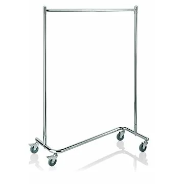 WAS Garderobenwagen Z-Form 120 x 54,5 x 172,5 cm Chromnickelstahl