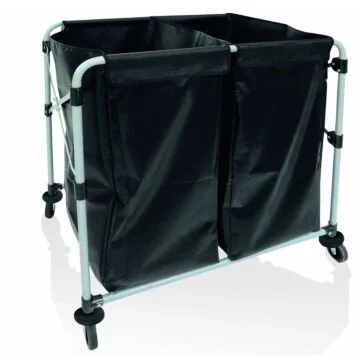 WAS Wäschewagen 2 Wäschesäcke 89,5 x 66 x86 cm Eisen pulverbeschichtet