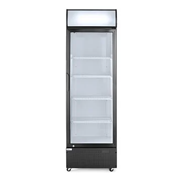 Hendi Kühlschrank 313 L mit einer Glastüre, 2 / 10 ˚C, 230 V / 0,3 kW, R600a, 620 x 669 x (H) 1965 mm