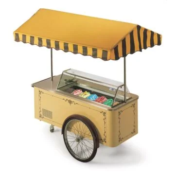 NordCap Speiseeiswagen CARRETTINO BRAUN