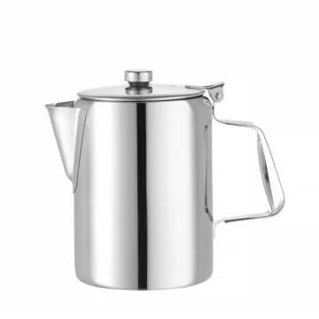 Hendi Kaffee-/Teekanne mit Klappdeckel, 0,6 L, ø 97 x (H) 142 mm