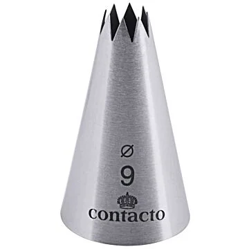 Contacto Sterntülle, Edelstahl, 9 mm