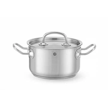 Hendi Fleischtopf - mit Deckel, Kitchen Line, 1,9 L, ø 160 x (H) 95 mm