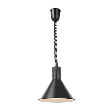 Hendi Höhenverstellbare Wärmelampe, konisch, Schwarz, 230 V / 0,25 kW, ø 275 x (H) 250 mm