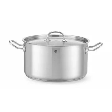 Hendi Fleischtopf - mit Deckel, Kitchen Line, 9,5L, ø 280 x (H) 155 mm