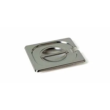 Rieber GastroNorm-Behälter GN 1/6 Flachdeckel mit Löffel Ausschnitt