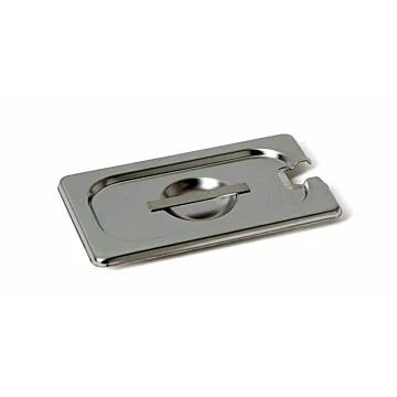 Rieber GastroNorm-Behälter GN 1/9 Flachdeckel mit Löffel Ausschnitt