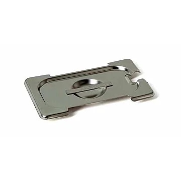 Rieber GastroNorm-Behälter GN 1/9 Flachdeckel mit Löffel/Griff Ausschnitt