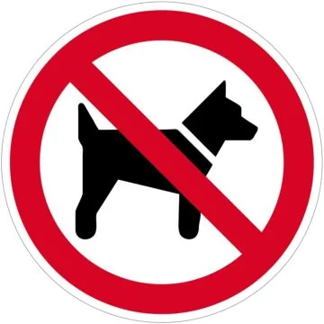 Contacto Schild, HUNDEVERBOT