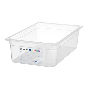 Hendi HACCP Aufbewahrungsbehälter, GN 1/1, 21 L, Transparent, 530 x 325 x (H) 150 mm