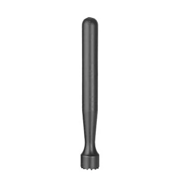Hendi Cocktail-Stößel, sternförmig gezahnt, Schwarz, ø 34 x 207 mm