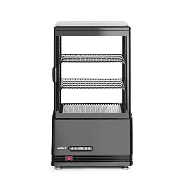 Hendi Aufsatz-Kühlvitrine 58 Liter, schwarz, 2 / 6 ˚C, 230 V /0,17 kW, R600a, 452 x 406 x (H) 816 mm