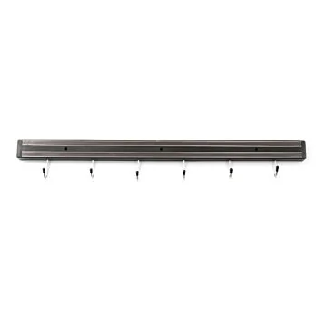Hendi Messermagnetleiste mit Haken, 6 Haken, (L)625-mm