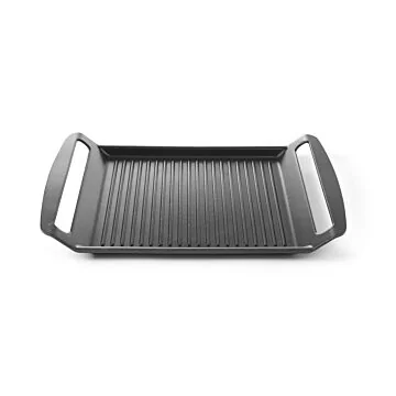 Hendi Grillplatte für Induktionskocher, 390 x 260 x (H) 35 mm