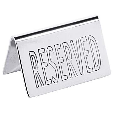 Contacto Tischschild, RESERVED